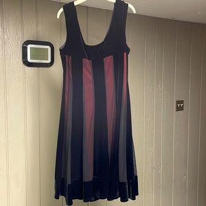 Size 16  red and black cocktail dress.